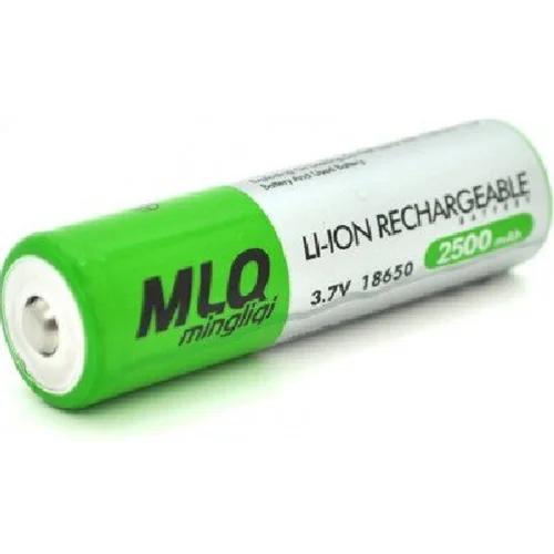 باتری لیتیوم یون 3.7v سایز 18650 2500mAh مارک MLQ نوک دار