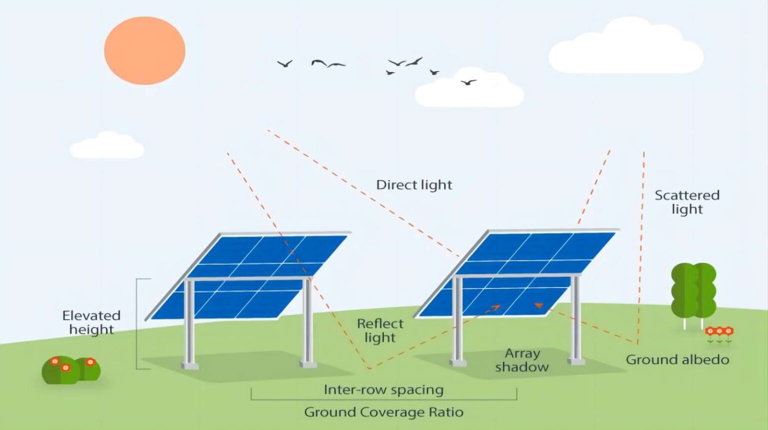 پنل‌های خورشیدی دو طرفه (Bifacial Solar Panels)