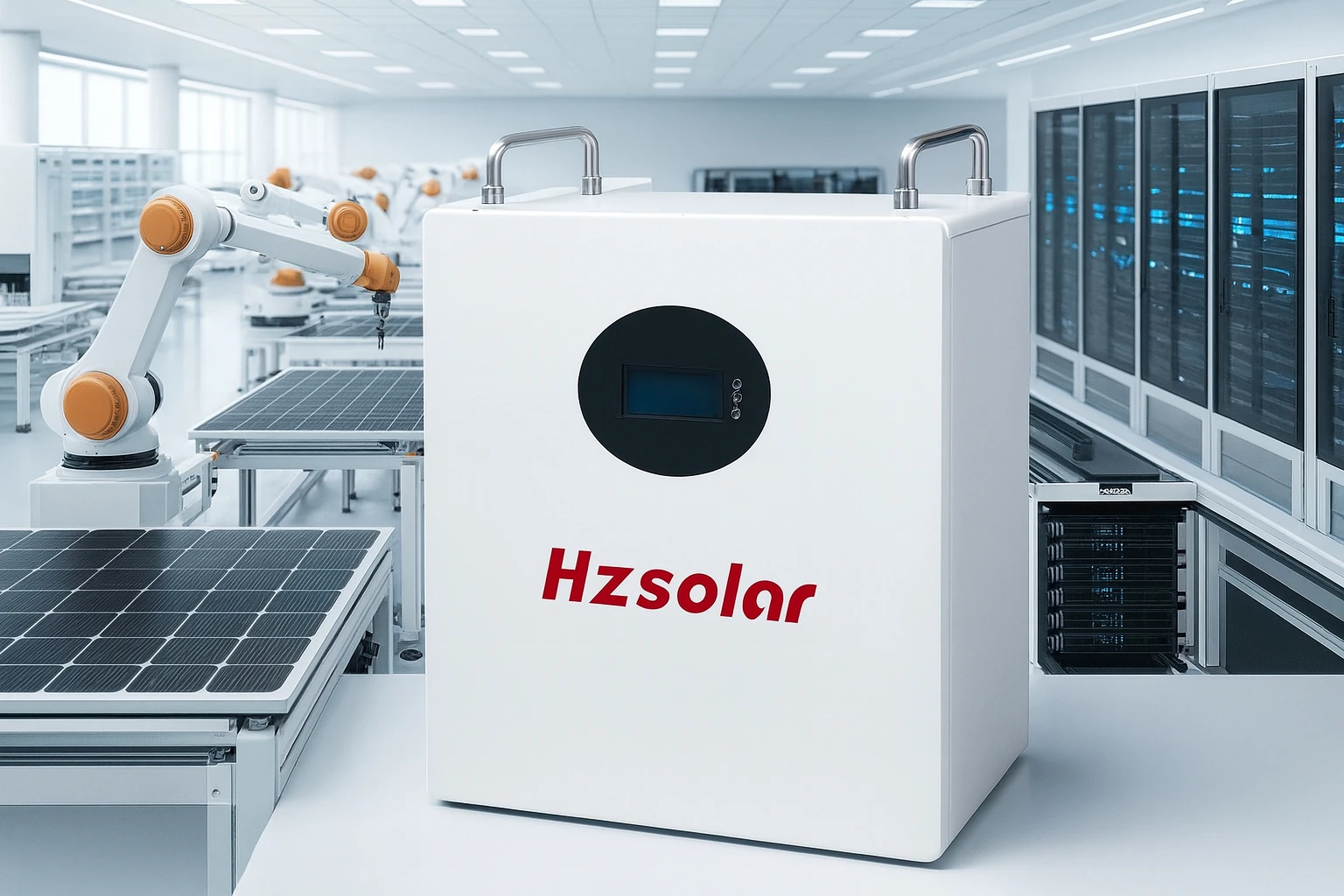 باتری 5.3 کیلووات لیتیومی 105 آمپر برند HZ Solar Li-ion 52.1V 