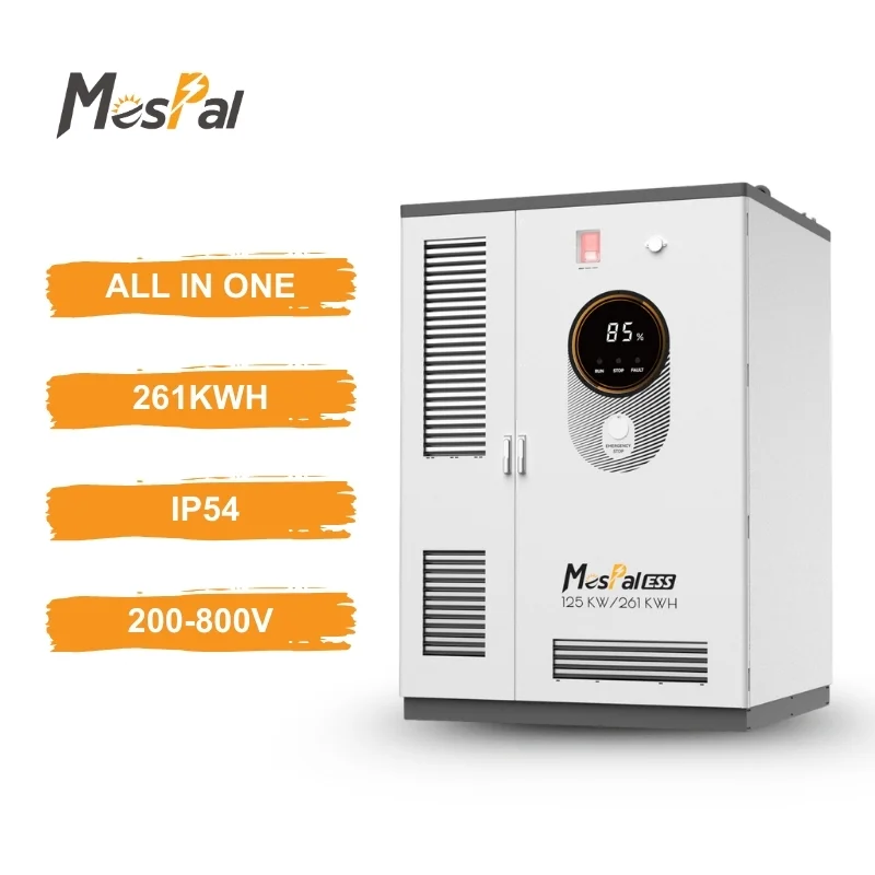 سیستم خورشیدی صنعتی 125 کیلووات با باتری لیتیوم 260 کیلووات