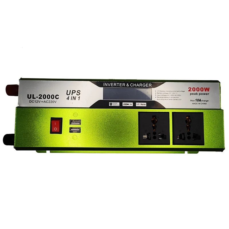 اینورتر شارژر UPS کرکره برقی و پکیج و دوربین مدار بسته 2000 وات مدل UL-2000C