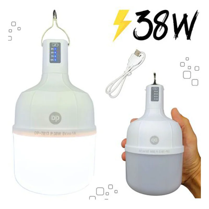 لامپ آویزدار شارژی دی پی مدل DP-7813 توان 38W